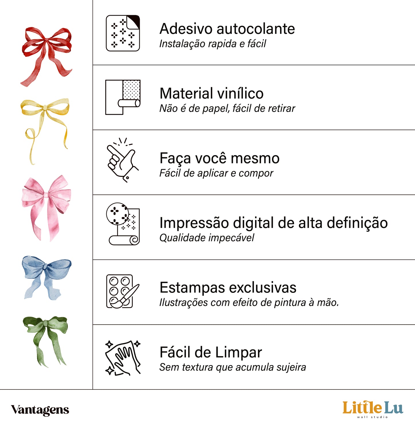 Kit Decorativo - Sweet Little Bows