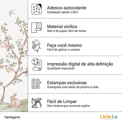 Painel de Decorativo - Sweet Chinoiserie