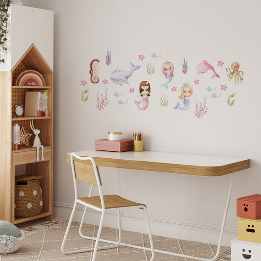 Adesivo de Parede - Mermaid Wonderland