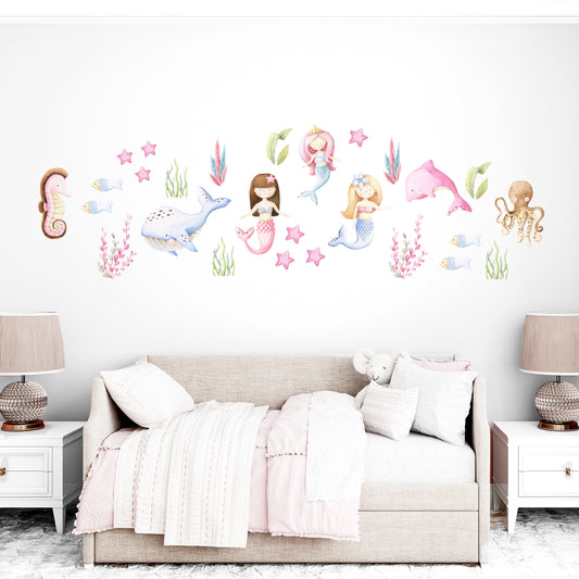 Kit Cenário - Sereias no fundo do mar