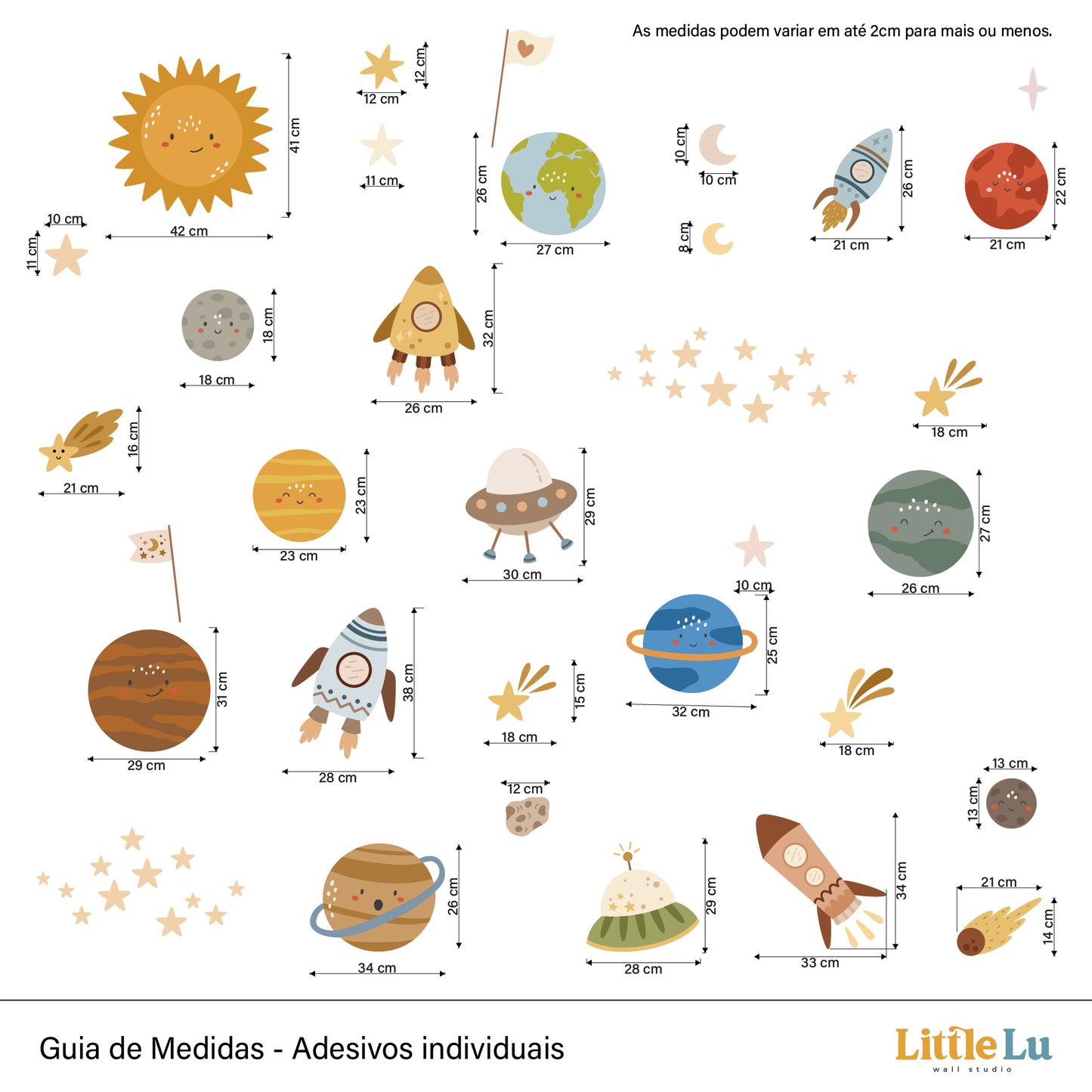 Adesivo de Parede Infantil - Space Explorer